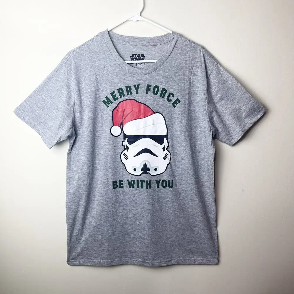 Star Wars Mad‎ Engine Gray Round Neck Shirt T-shirt For Men, Large,Grey